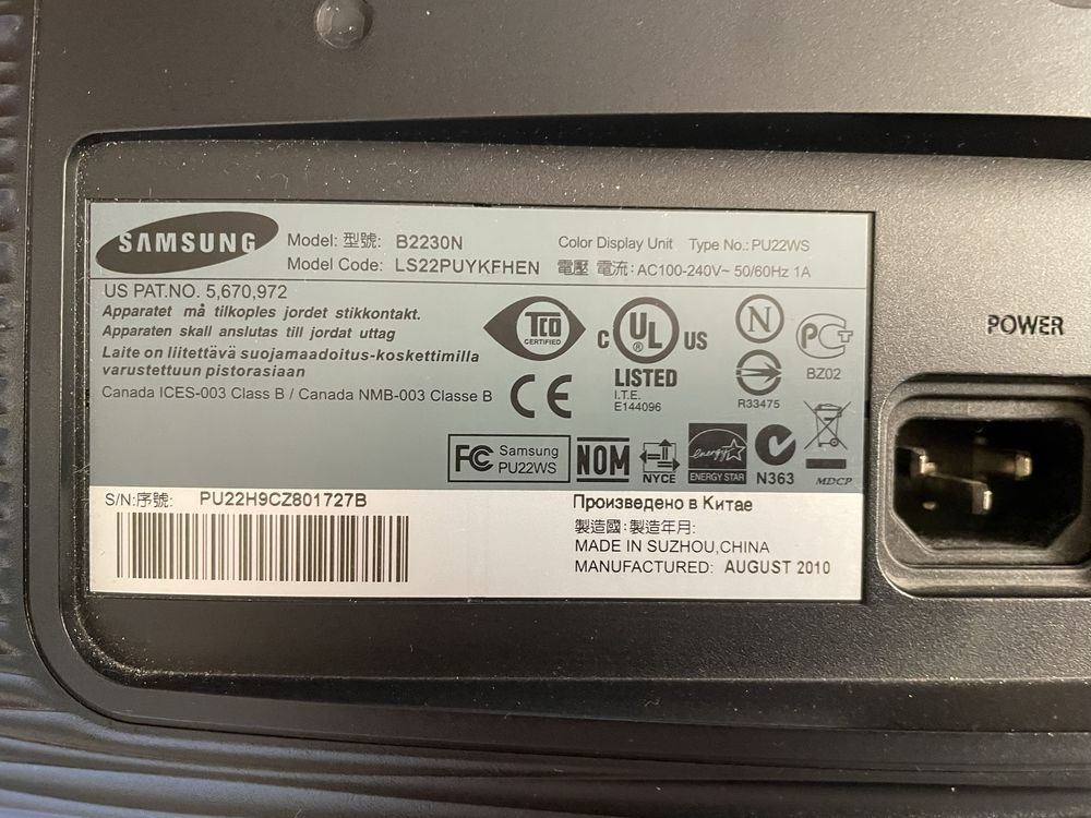 Монітор Samsung 21