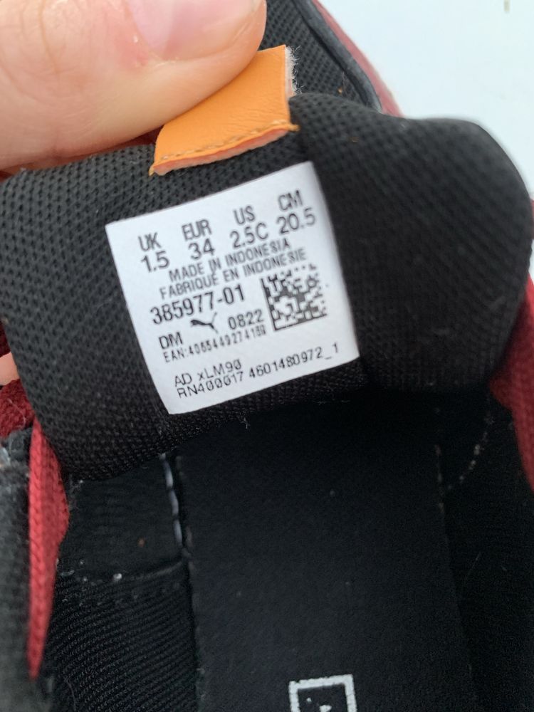 Дитячі кросівки PUMA 34 розмір boho gleam sneakers