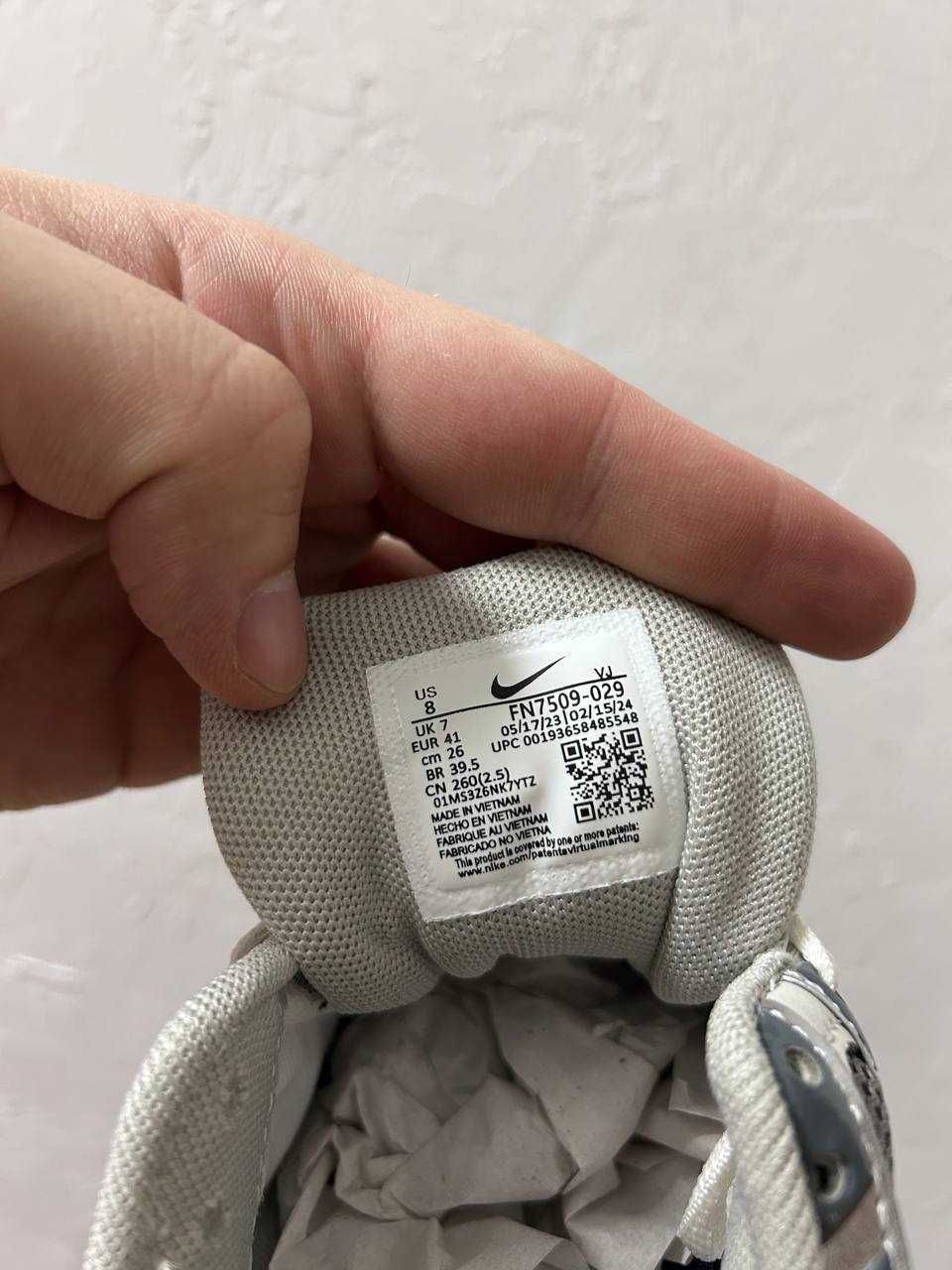 Чоловічі кросівки Nike P-6000 сірий з зеленим D623 ТОПОВІ