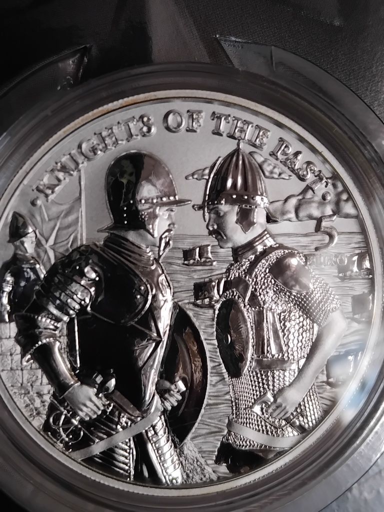 Rycerze Przeszłości-Knights Of The Past-srebrna moneta kolekcjonerska