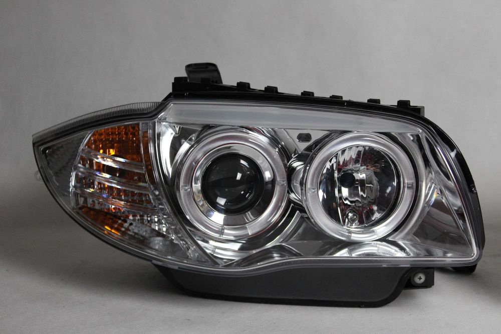 Lampy przednie przód BMW 1 E87 E81 04-11 LED RINGI TUNING CHROM NOWE