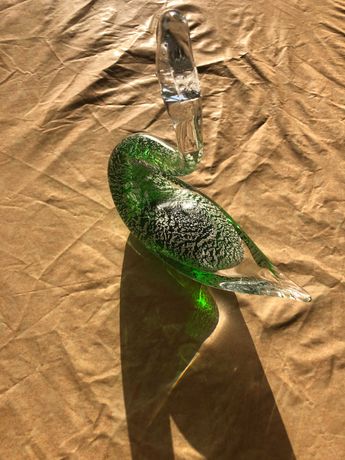 Cisne em vidro murano