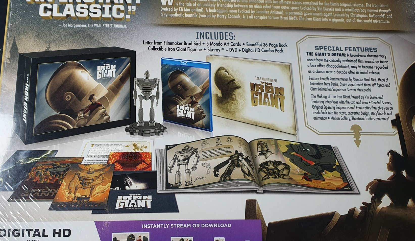 "Iron Giant" Blu-Ray Wydanie kolekcjonerskie limitowane Stalowy Gigant