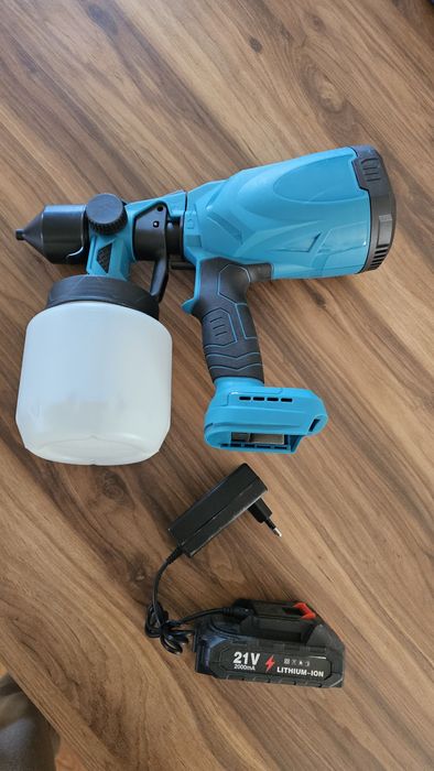 Pistola de Pintura a Bateria 21V – Nova, Nunca Usada