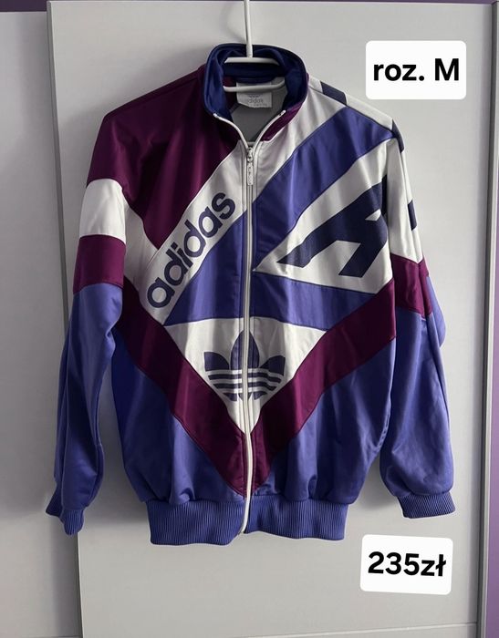 Bluza Adidas vintage retro roz M