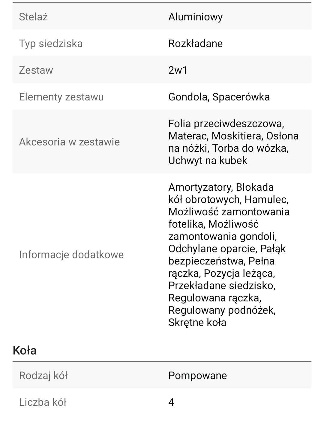 Wózek 2w1 Bebetto Luca