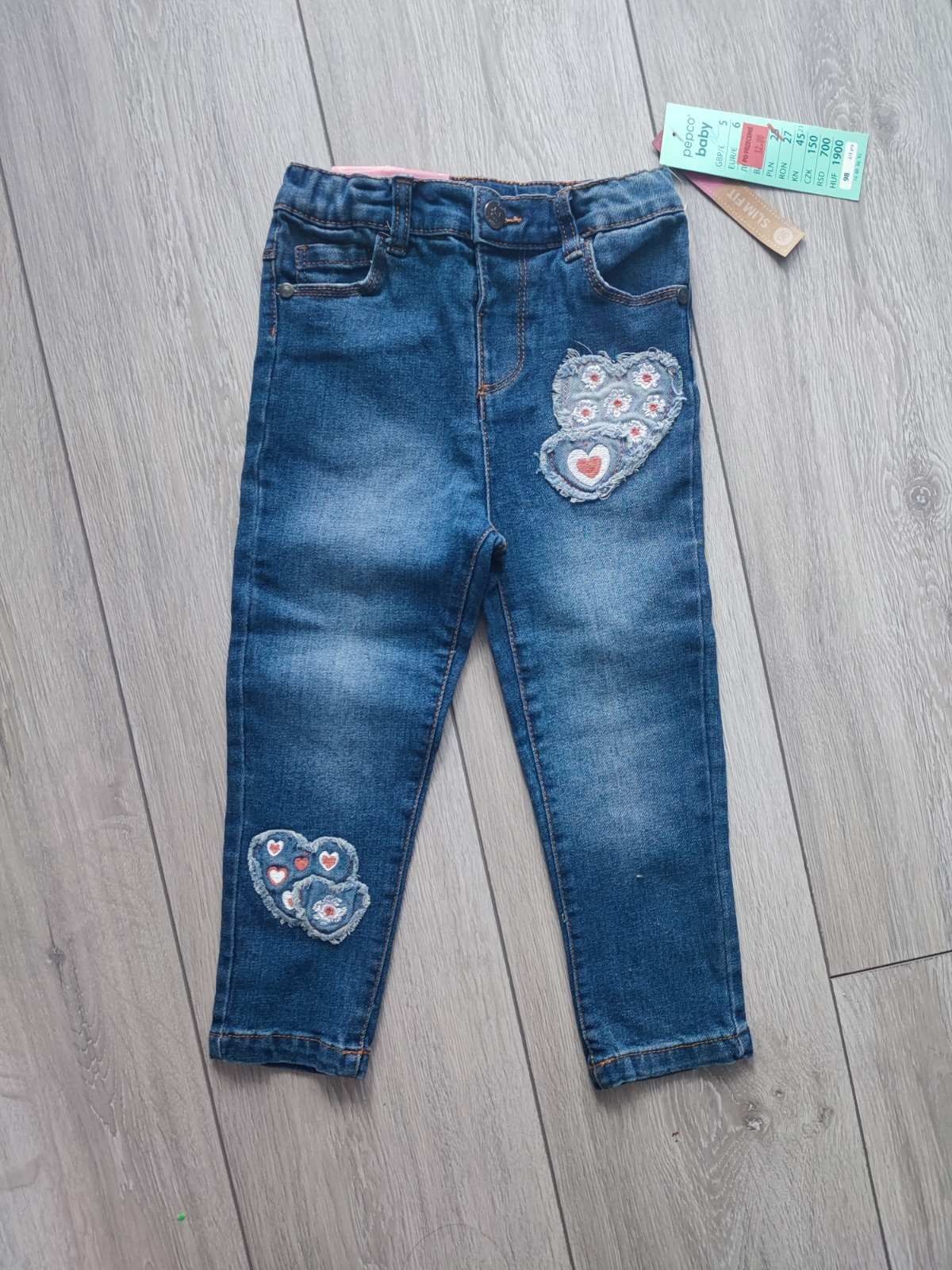 Джинси, штани для дівчинки 98 розмір, джинс