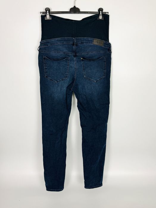Ciążowe jeansy w kolorze ciemnego denimu L 40 H&M