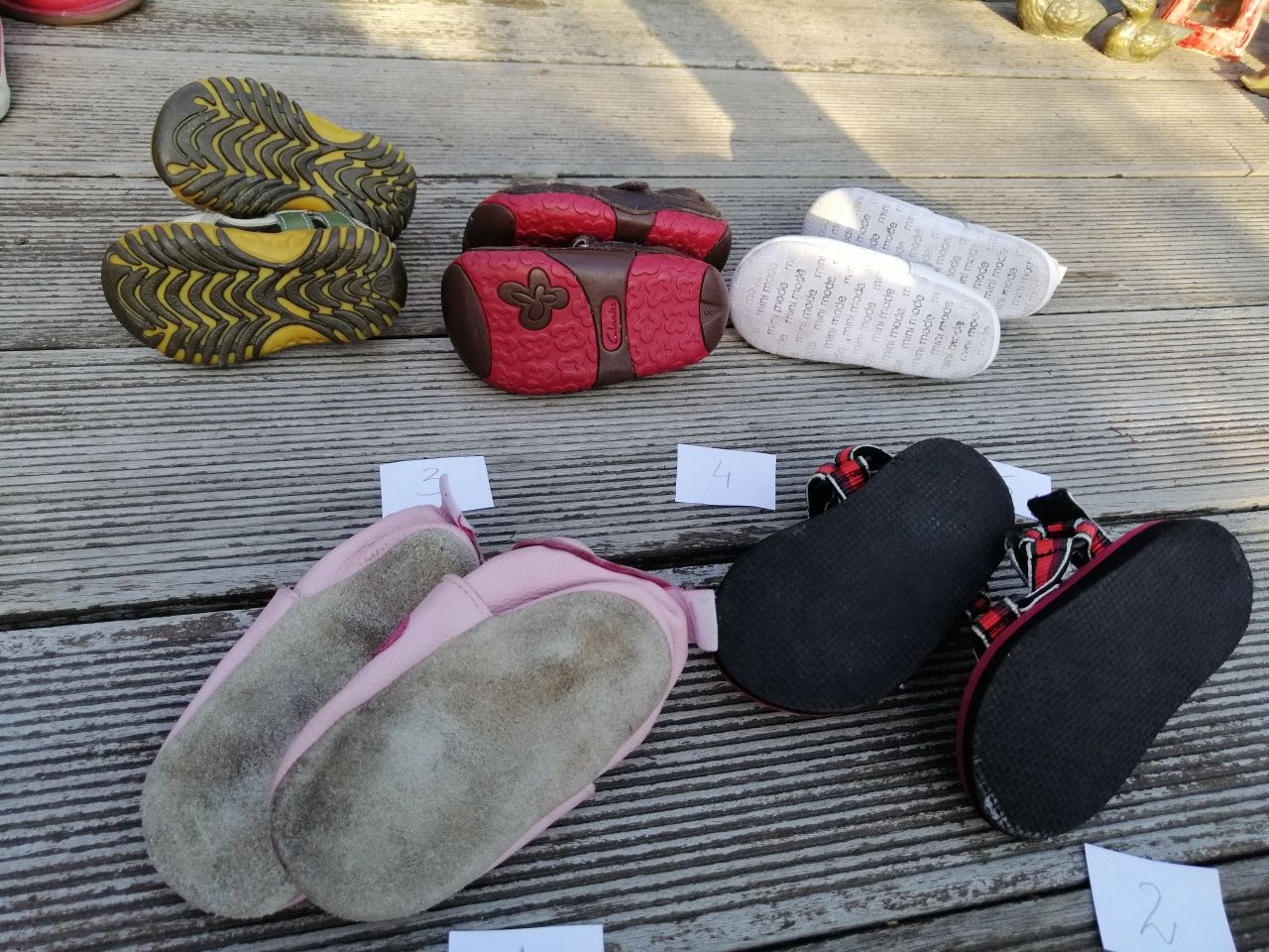 Buty, buciki 19, GAP, Clarks, sandałki, kapcie, niechodki do chrztu