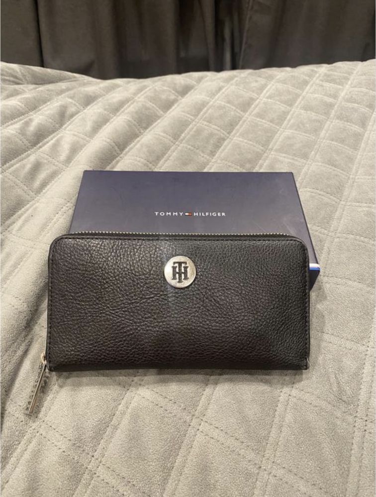 Tommy Hilfiger кошелек оригинал кожа черный