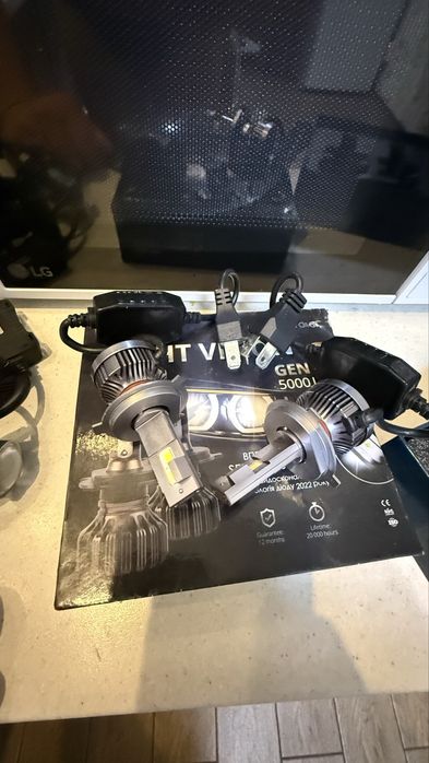 Led -лампы с линзой и без Н4 -размер