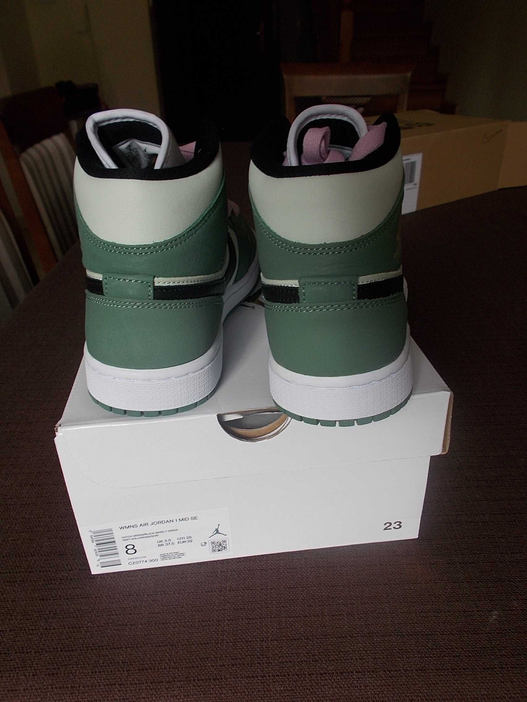 (r. 39 -24,5 cm) Nike Jordan 1 Mid Dutch Green CZ0774,-300