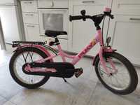 Rower Puky YOUKE 16" różowy, wiek 4+, wzrost  dziecka 105-125 cm