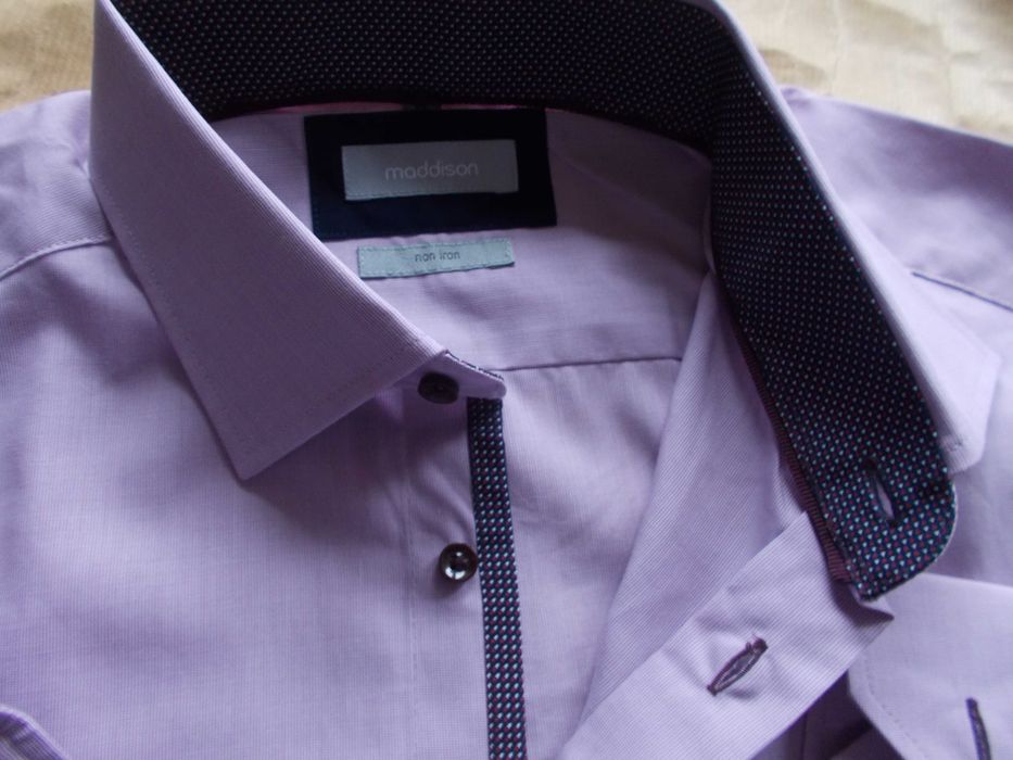 M- MADDISON Premium, Nowa z Metką  Koszula Męska M/40 cm/ Szwajcaria