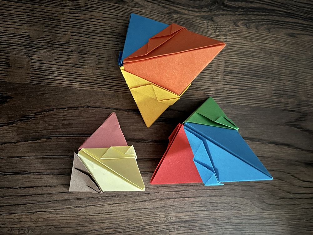 Orogami modułowe , figury matematyczne origami