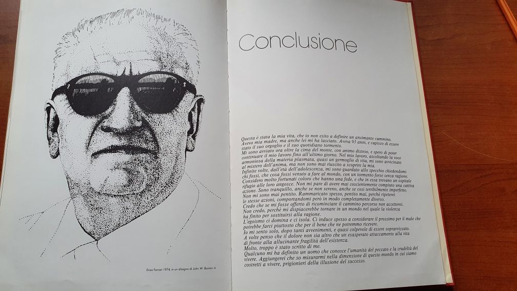 Książka autorstwa Enzo Ferrari " Ferrari " Rosso rarrissimo 1974