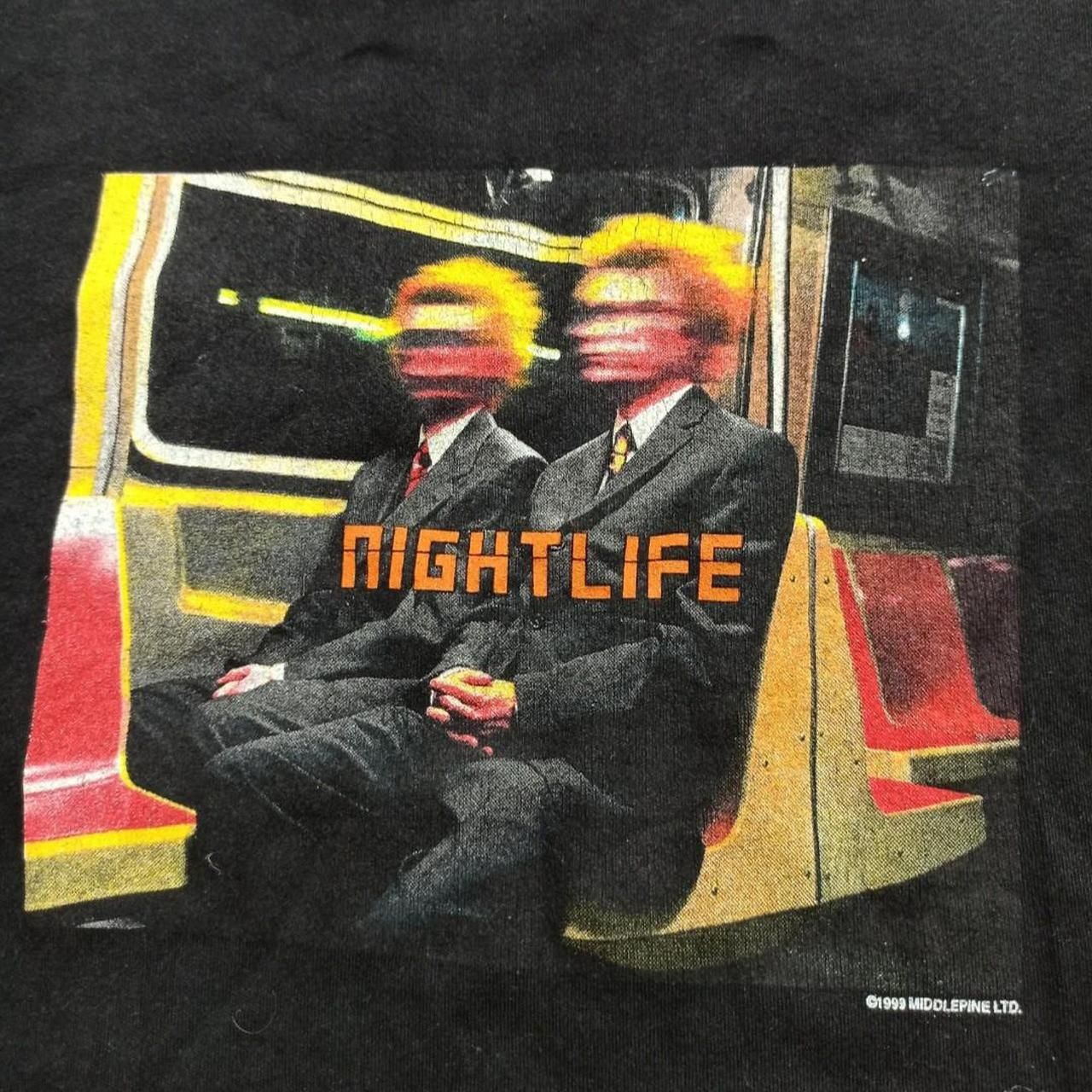 Pet Shop Boys Nightlife tour 1999 washed Middlepine t-shirt