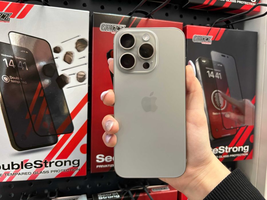 PROMKA!! iPhone 15 Pro Natural Titanium 256GB Gwarancja 24mies/Raty 0%