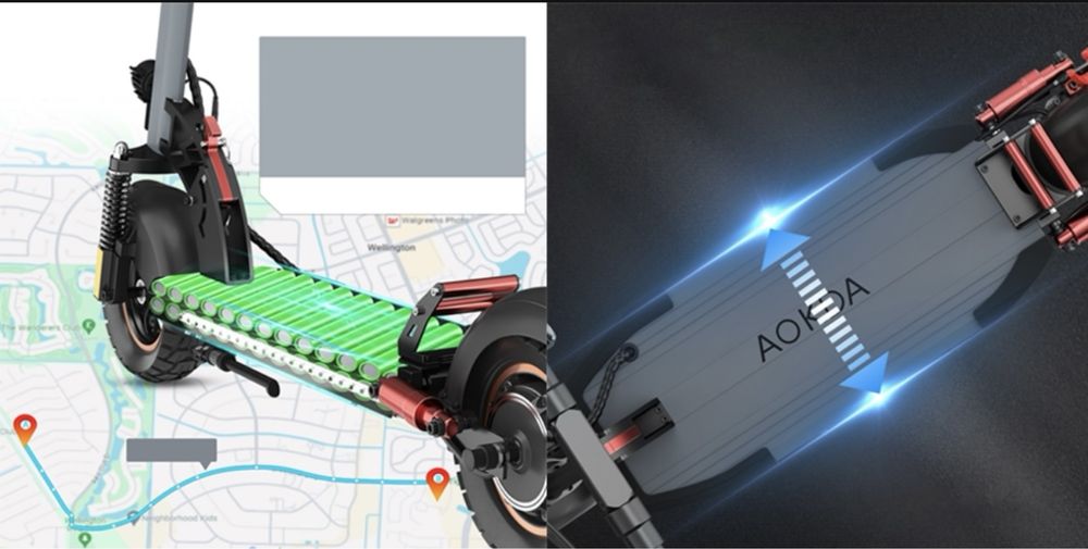 800W damski/damski Pojazdy elektryczne składany AOKDA A1 800W 45km/h
