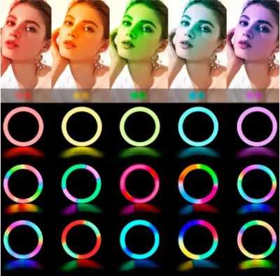 Кольцевая лампа 33см RGB Ring Light, штатив 2 метра.