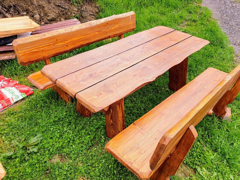 Meble ogrodowe masywne 5cm lakierobejca dostawa producent