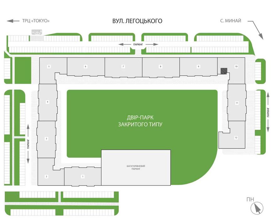 Квартира-студія 26,6 м² у ЖК PARKLAND | 8 поверх — PL 10.49
