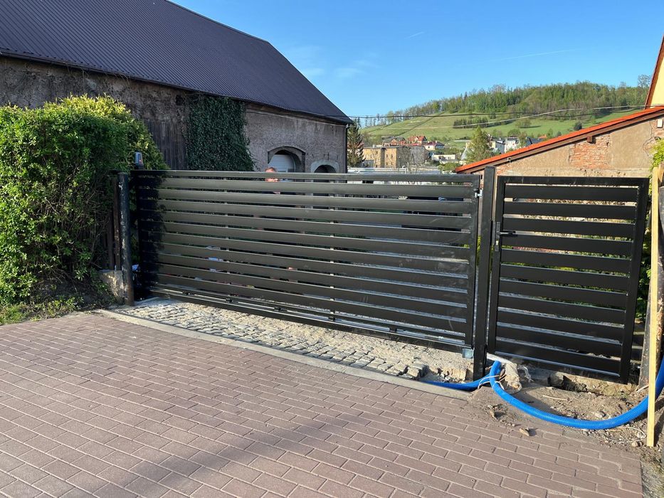 Brama przesuwna 5m wypalana CNC. Brama wjazdowa. Producent