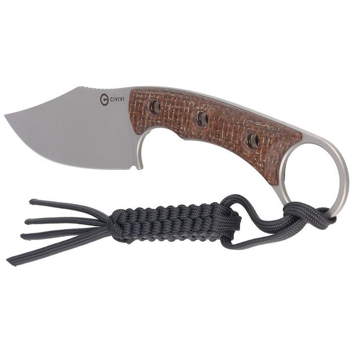 Nóż Civivi Midwatch Brown Burlap Micarta, Silver Bead Blasted N690