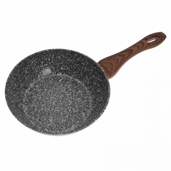 wok granitowy 28cm granit wood kinghoff kh-1584
