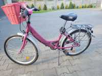 Rower damski różowy