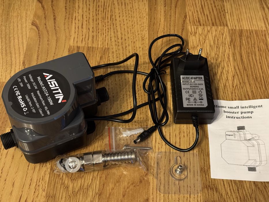 Pompa wspomagajaca cisnienie wody 24V 180W Cicha