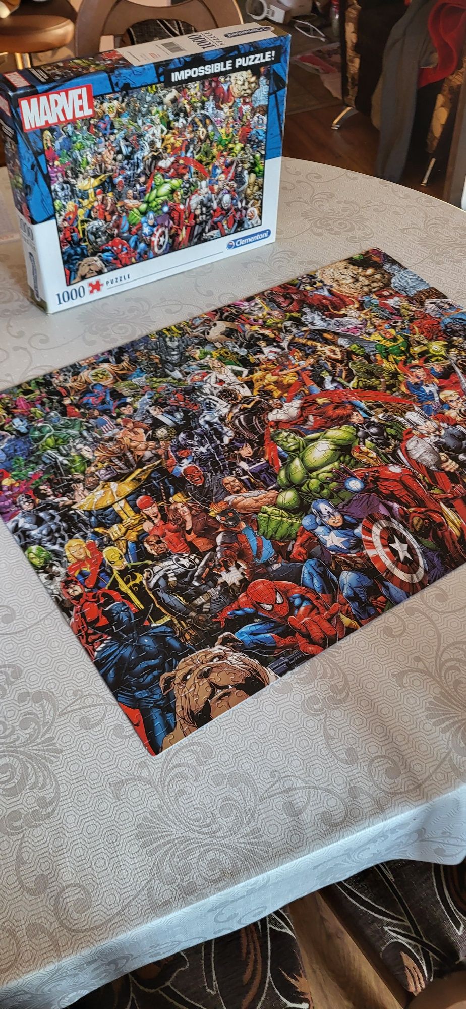 Puzzle 1000 elementów Marvel Clementoni Brak jednego elementu