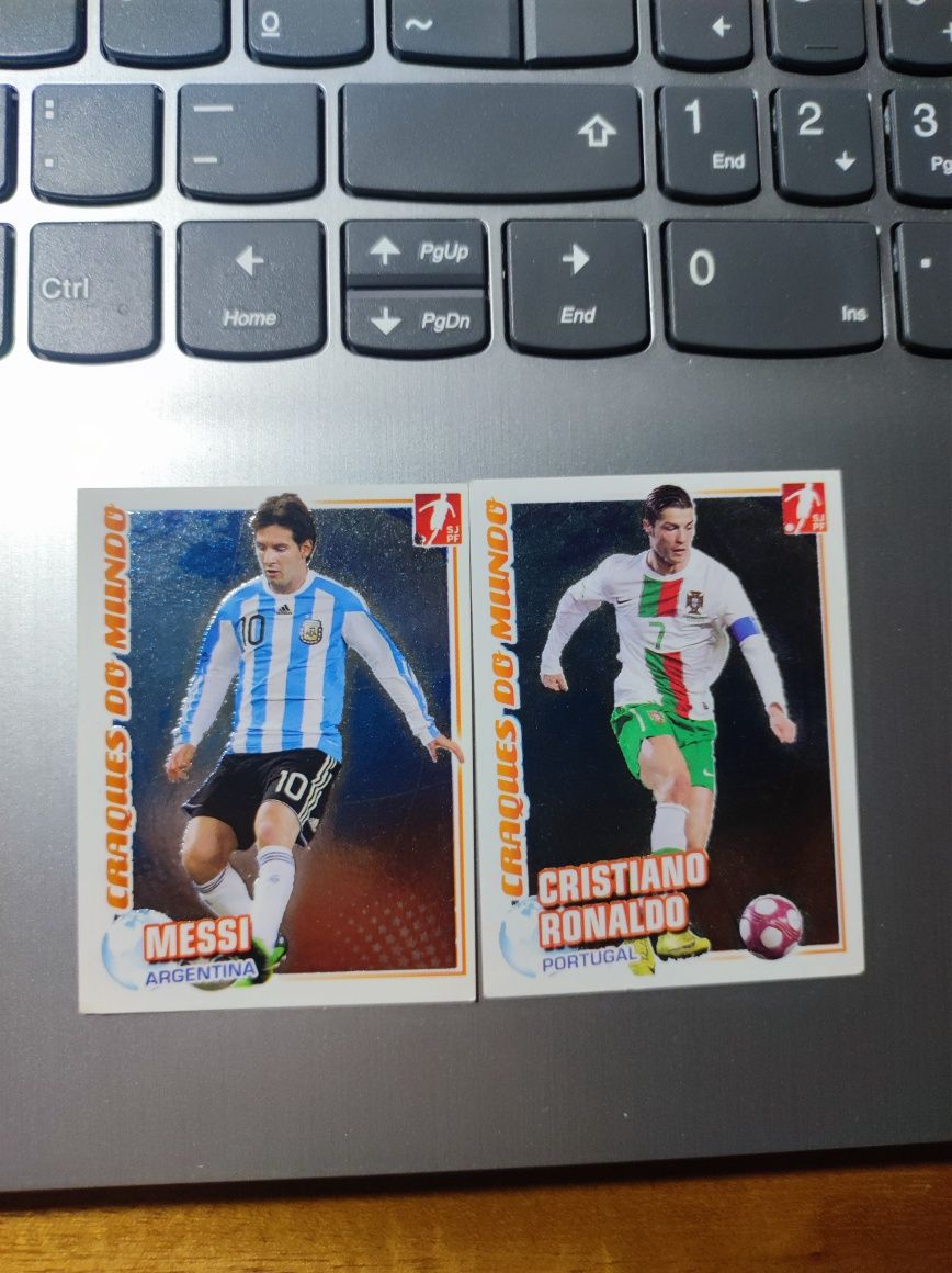 Cromos Cristiano Ronaldo e Messi