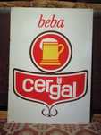 Cergal - chapa publicidade antiga