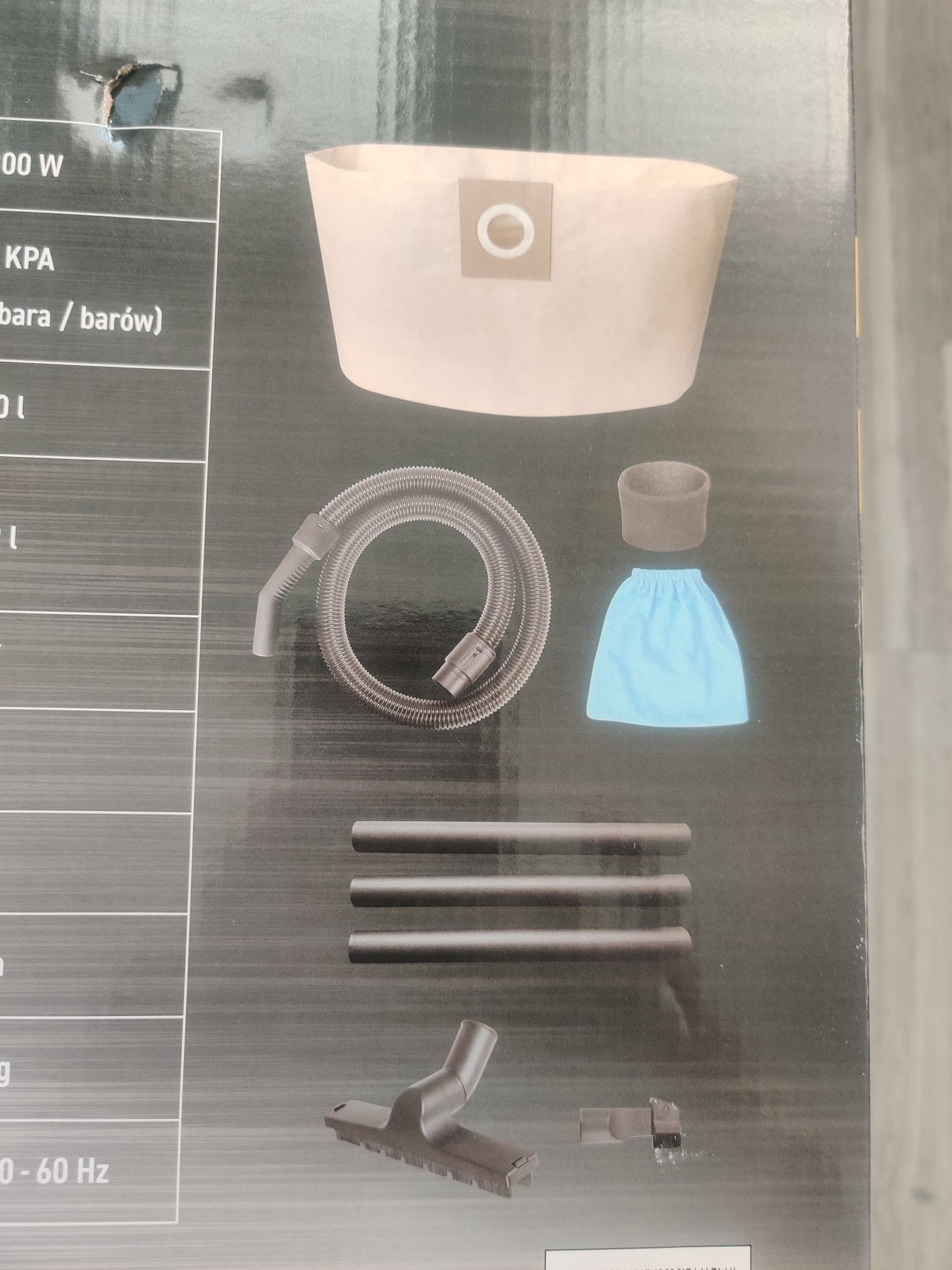 Odkurzacz warsztatowy na sucho i mokro 20L 1300W nowy