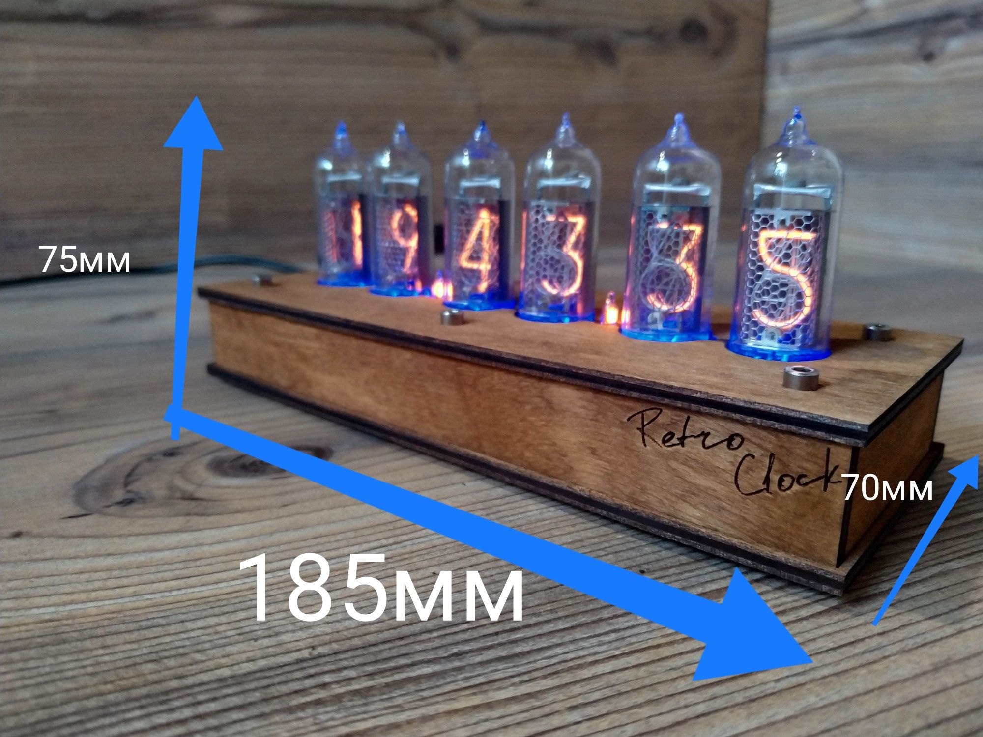 Nixie Clock ламповые часы ИН-14 ретро винтаж