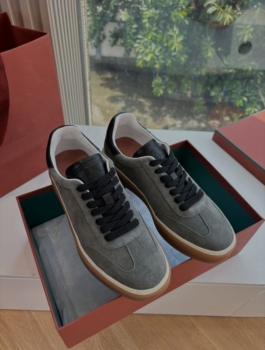 Loro Piana Loafers – Skórzane mokasyny z kaszmirem