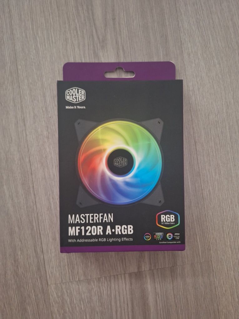 Ventoinha Cooler master 120r A rgb novas