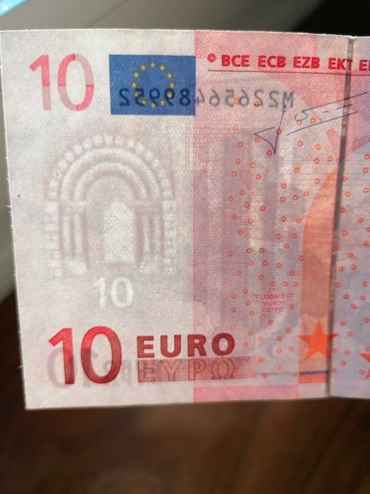 Nota de 10 euros da primeira série