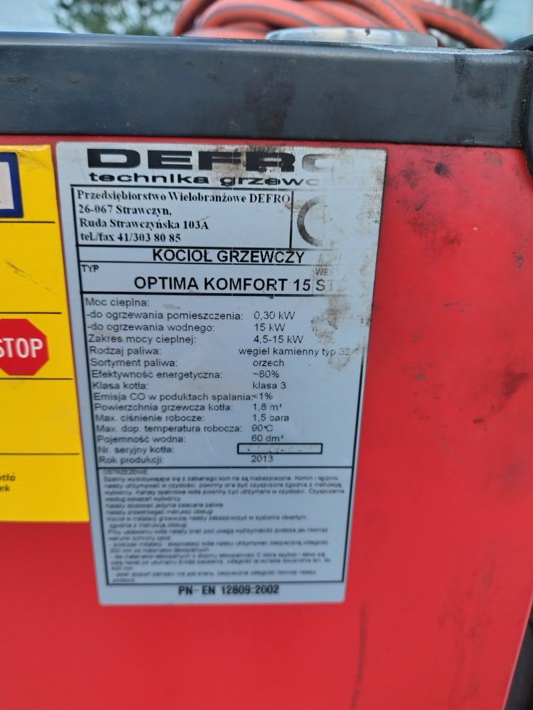 Części do pieca Defro