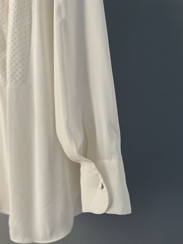 Bluzka damska wizytowa H&M z ażurowym zdobieniem rozm. XL