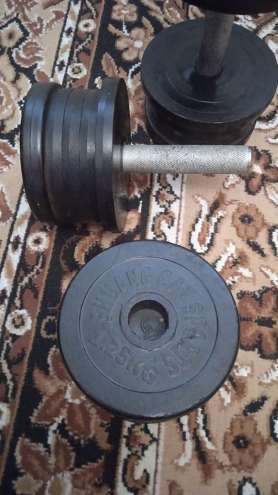 Диски, штанги ,гантели металл, прорезиненные1, 2,3,5,7,9,12,20,21,25,3