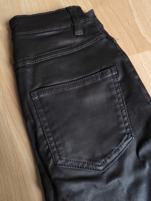 Spodnie Reserved 34 damskie woskowane brąz