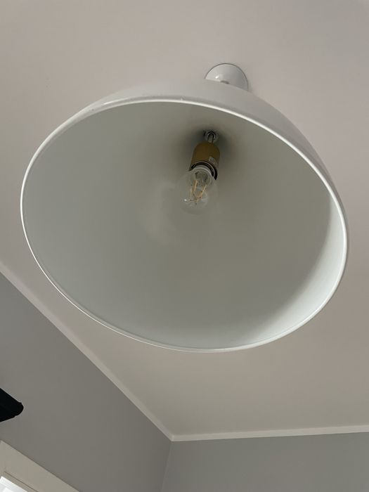 Lampa sufitowa biała 35cm