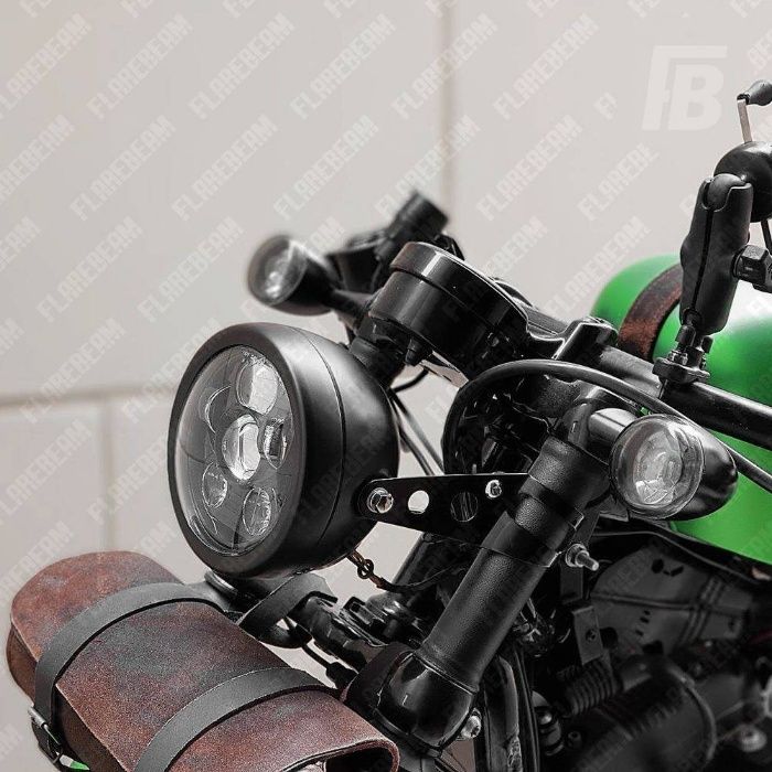 Корпус фары на мотоцикл универсальное крепление для диодной LED мото