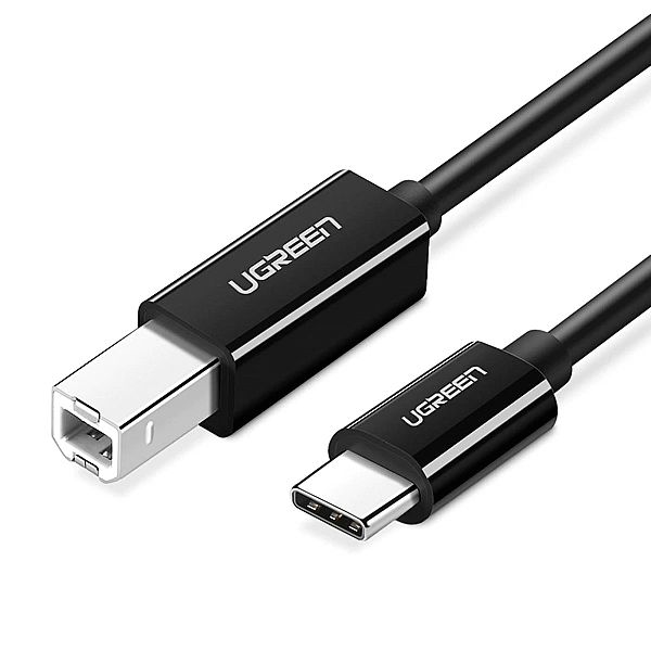 Ugreen kabel przewód do drukarki USB-C - USB-B 480Mb/s 2m czarny (US24