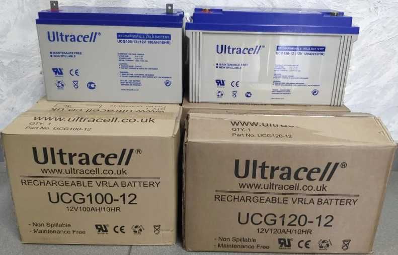 Акумулятор гелевий Ultracell UCG100-12 GEL 12V 100 Ah батарея для ДБЖ