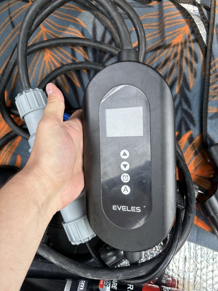 Переходик CCS2 для tesla model 3 Y combo зарядка TYPE 2 32A