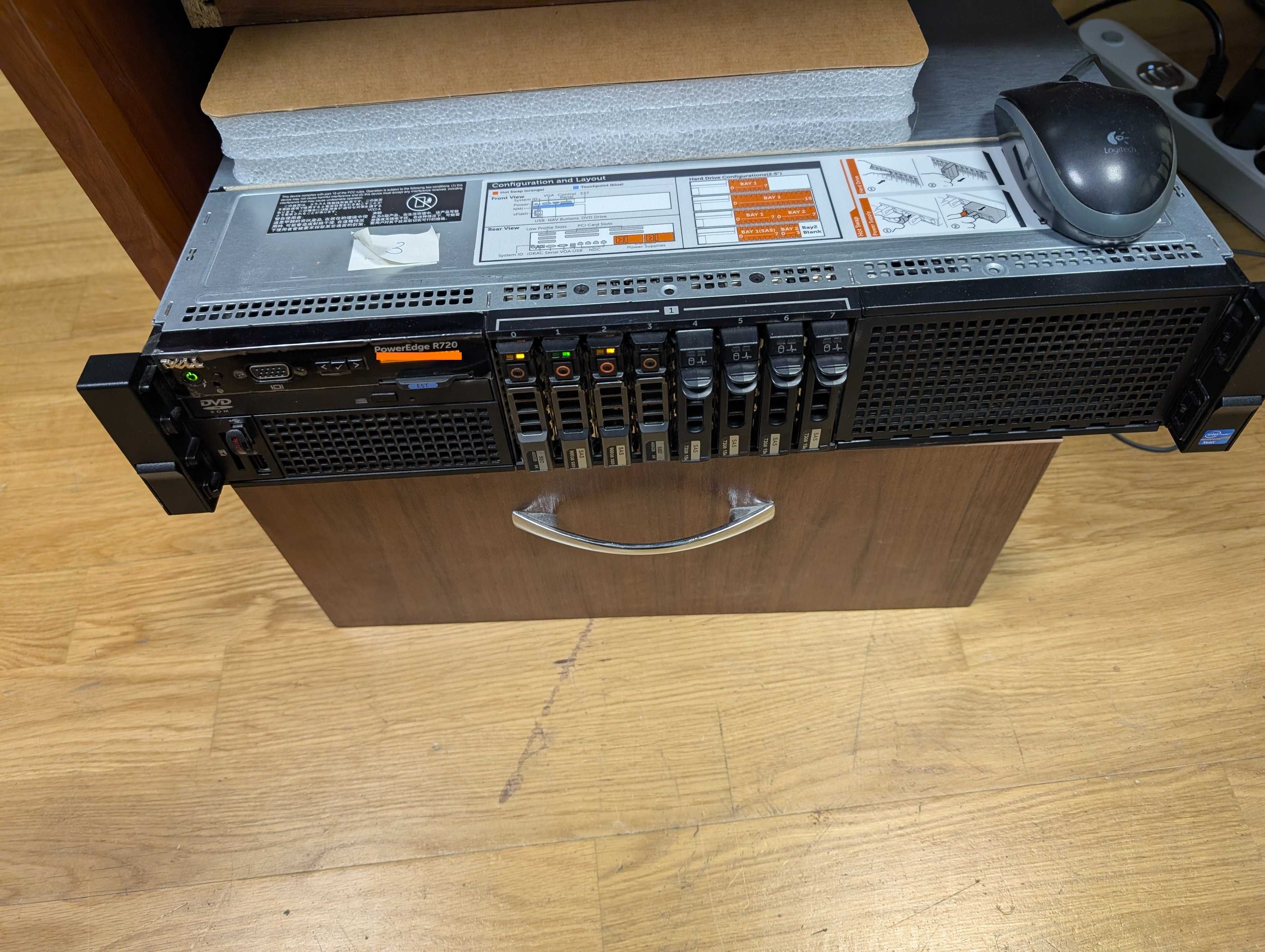 Dell PowerEdge R720 /8SFF/2× Xeon 2697v2 / 256GB RAM / SSD / 10G / SAS