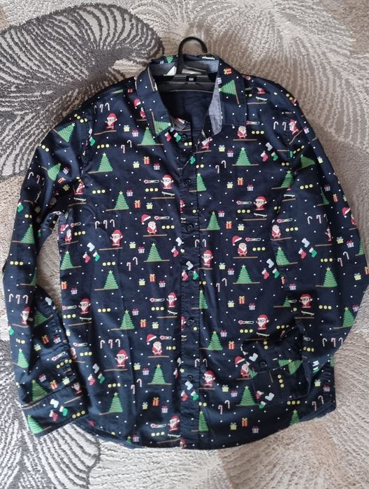 Sweter i koszula swiateczna r.158/164 H&M